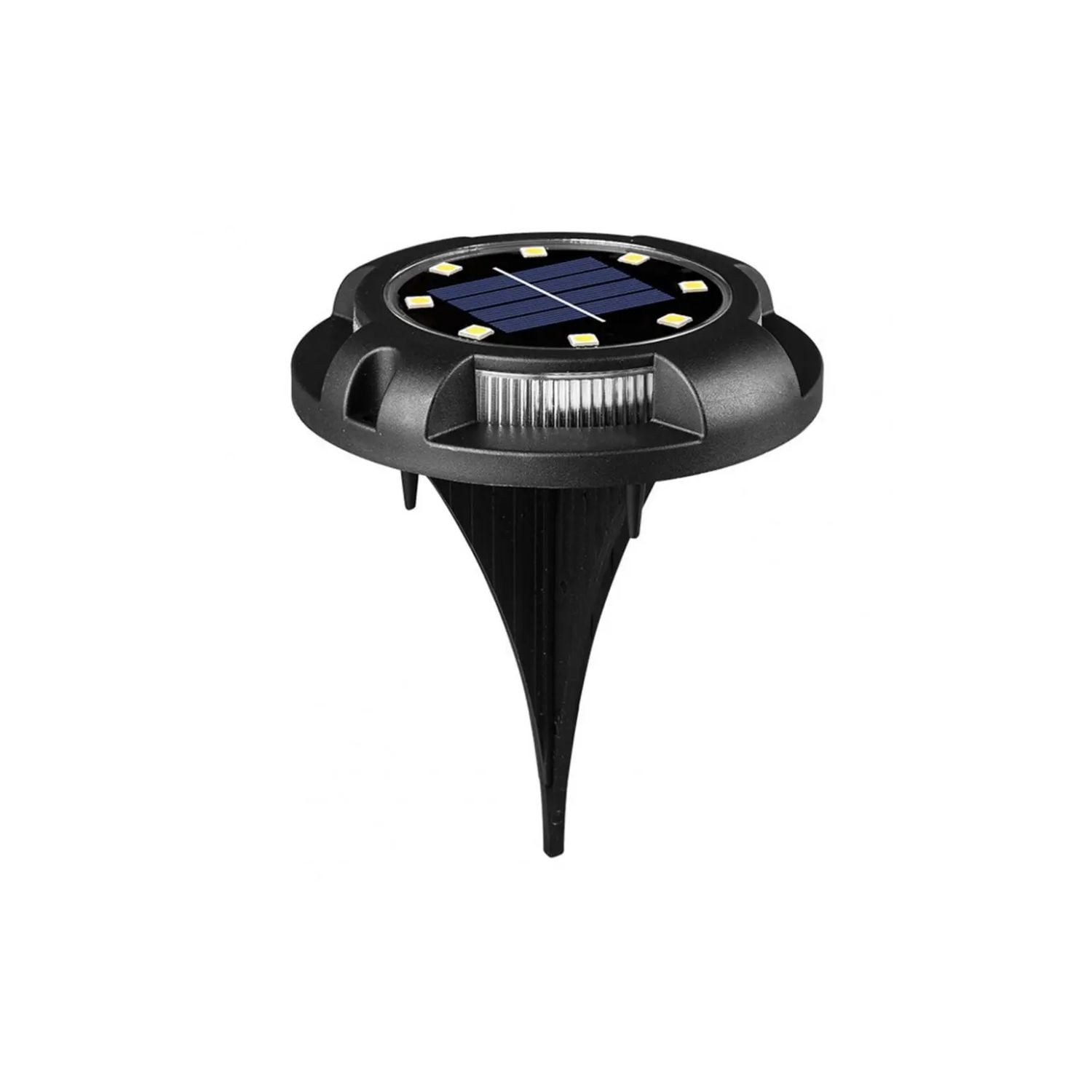 Disparo - Set 4 Focos 8 Led Luz Solar Con Estaca Piso Jardin Exteriores