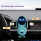 thumbnail image 4 of Cargador Inalámbrico para Coche - Sujeción Automática Inteligente, para iPhone y Samsung Para Montaje en Ventilación y Salpicadero - Azul, 4 of 5