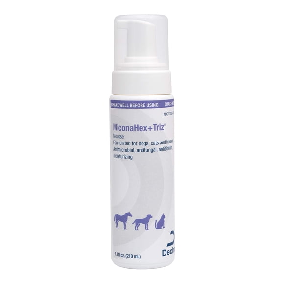 Mousse Miconahex+Triz para perros, gatos y caballos 210 ml