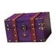 thumbnail image 2 of Joyero De Madera, Cofre Del Tesoro, Para Pendientes, Colgantes, Anillos, Color Morado, 2 of 5