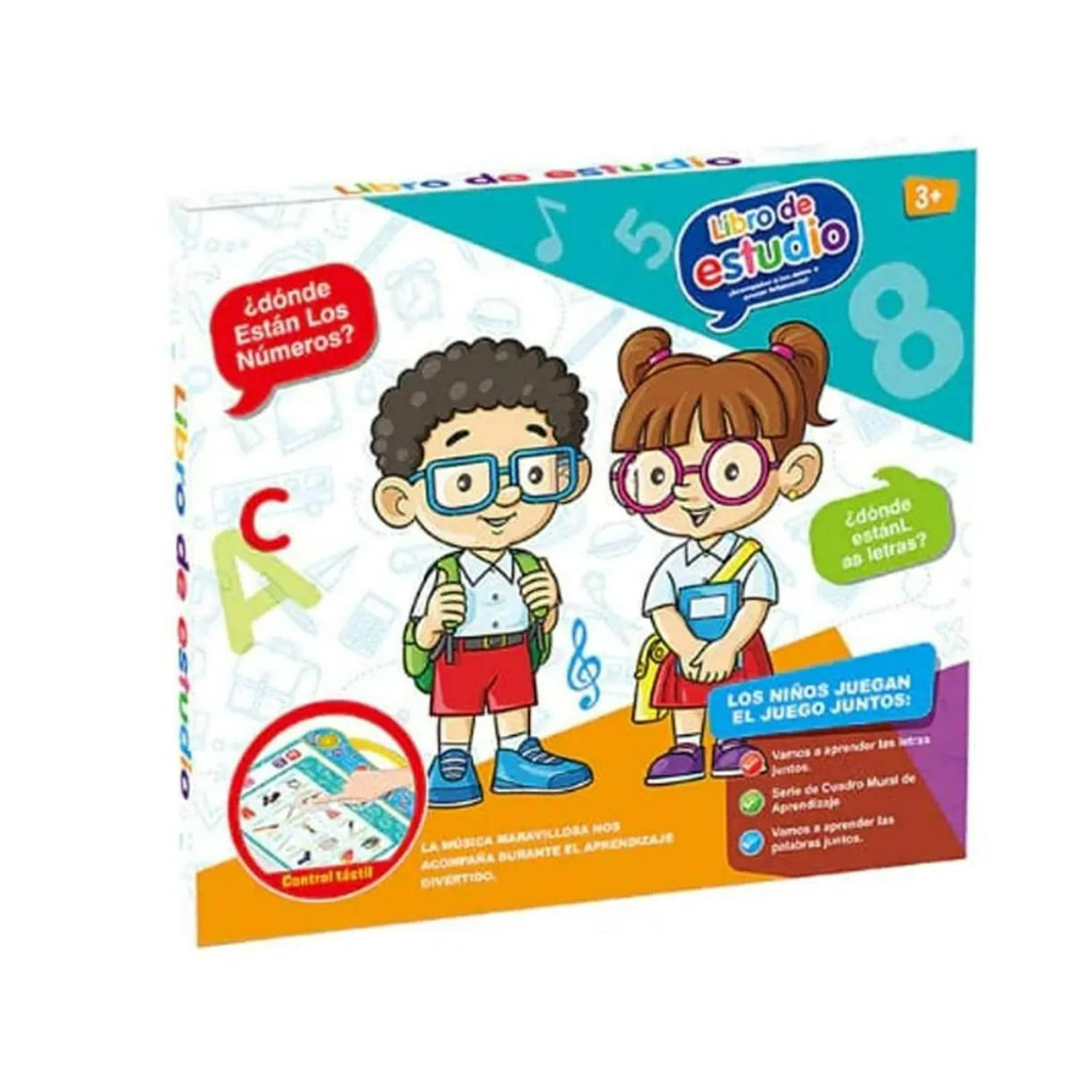 Genérico - Libro De Aprendizaje Interactivo Musical Español E Ingles Blanco