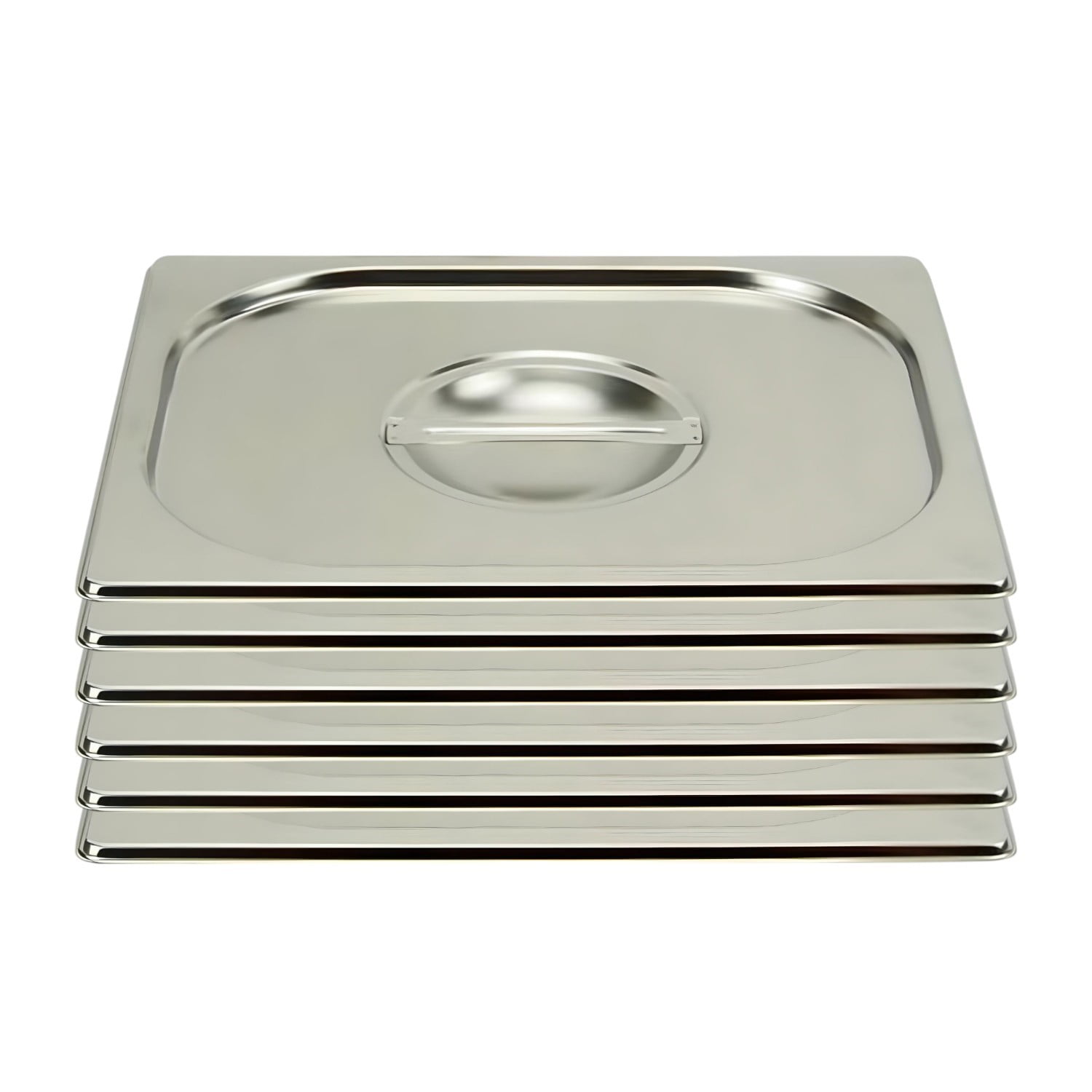 Pro Chef - Tapa Gastronómica Gn 1/2 Acero Inox. Pack 6 Unidades