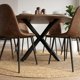 thumbnail image 5 of Comedor Mesa Redonda Equiz 100cm Madera | Base X Negro + 4 Sillas Isidora, 5 of 7