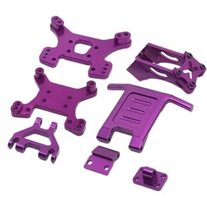 Bothyi - Rc Upgrade Kit Parachoques Delantero Para Wltoys 144001 144002 1:14 Model Car Purple