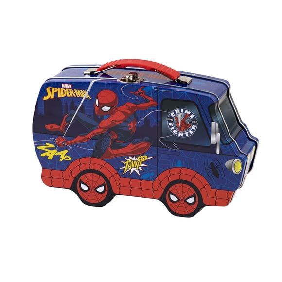 Lata organizadora con forma de furgoneta Spider-Man 23 × 14 × 7 cm – The Tin Box Company