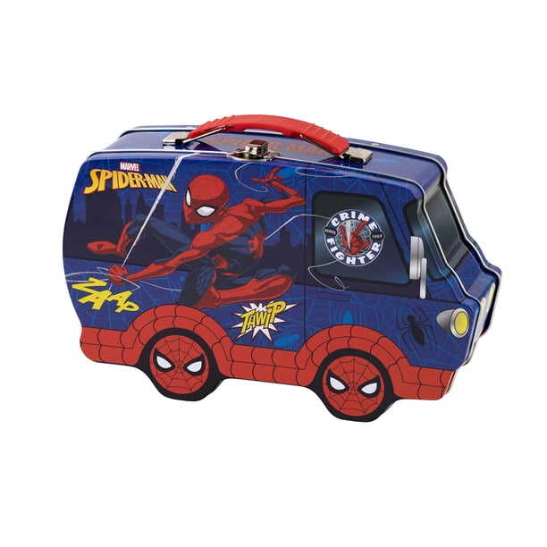 Lata organizadora con forma de furgoneta Spider-Man 23 × 14 × 7 cm – The Tin Box Company