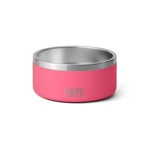 Cuenco Para Perros Yeti Boomer 4, Acero Inoxidable, Antideslizante, Con Capacidad Para 32 Onzas, Rosa Tropical