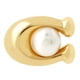thumbnail image 2 of Pendiente de botón Coach Pearl C con perla blanca – Talla única, 2 of 4