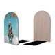 thumbnail image 2 of Fuera del Nido Sujetalibros decorativos temáticos, tope para estantería con base antideslizante, uso dual para hogar y oficina - 2 piezas, 2 of 6