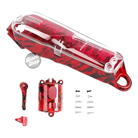 Linastore - Carcasa Transparente Para Maquina Wahl Clip Rojo