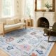 thumbnail image 1 of Alfombra Fame Living 230x190 cm Crema Floral Lavable, 1 of 9