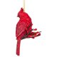 thumbnail image 5 of Adorno romano navideño con forma de cardenal rojo brillante, resina, 10 x 8 cm, 5 of 7
