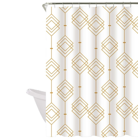 DECOEXPRESS SET BATH GEOMETRICA DORADA