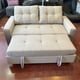 thumbnail image 1 of Sofá Cama Repelente al Agua Supreme Confort 2 Plazas Lino Beige con Puffs y Cojines, 1 of 4