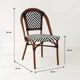 thumbnail image 2 of SILLA BISTRO PARISINA RATTAN BLANCO CON NEGRO KLIK, 2 of 2