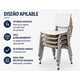 thumbnail image 4 of Silla Casino Industrial Blanca, 4 of 6