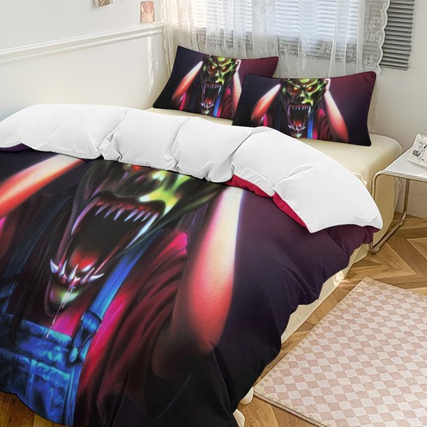 Goosebumps Slappy Quilt Set Thicken Soft 3 Pieces Bedding Set All Season Duvet Cove with 2 Pillowcases for Adult Women Girls Teens Home Room Decor