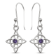 thumbnail image 1 of Aros De Nudo De Bruja Amatista De Plata 980, 1 of 3