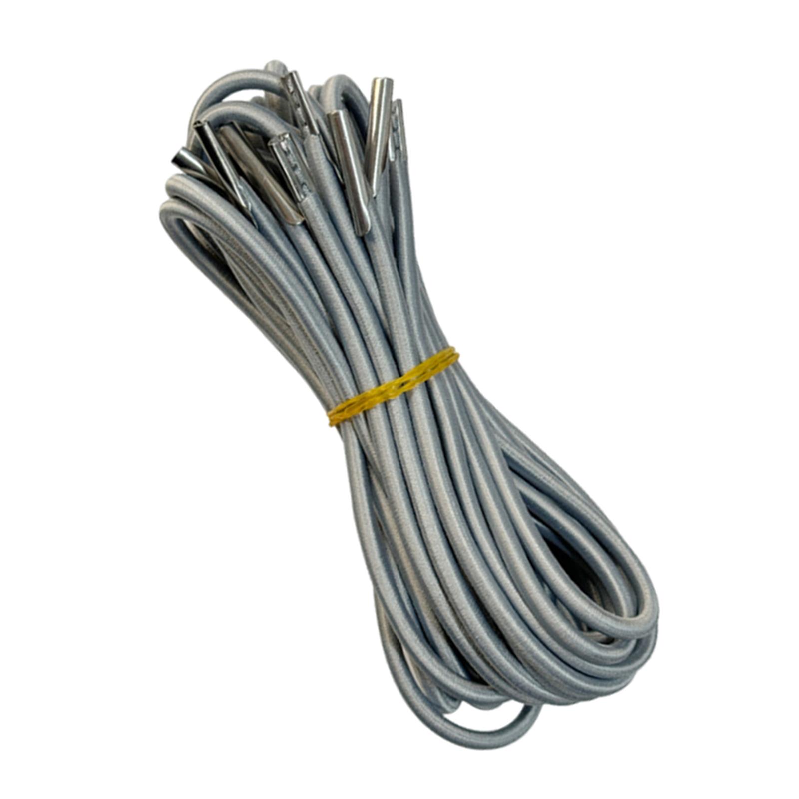 Magideal - 4X Silla De Patio, Cordón Elástico De Reemplazo De Cordón, Silla De Puenting En El Patio Trasero, Patio De Césped, Silla De Reparación De Cuerdas De Gris