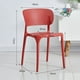 thumbnail image 2 of Silla de exterior e interior apilable Marilyn moderna - Roja, 2 of 6