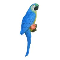 Magideal - Figura De Loro Para Exteriores, Estatua De Jardín, Decoración De Árbol, Adorno Creativo Para Árbol, Escultura De Pájaro Para Porche, Patio, Paisaje