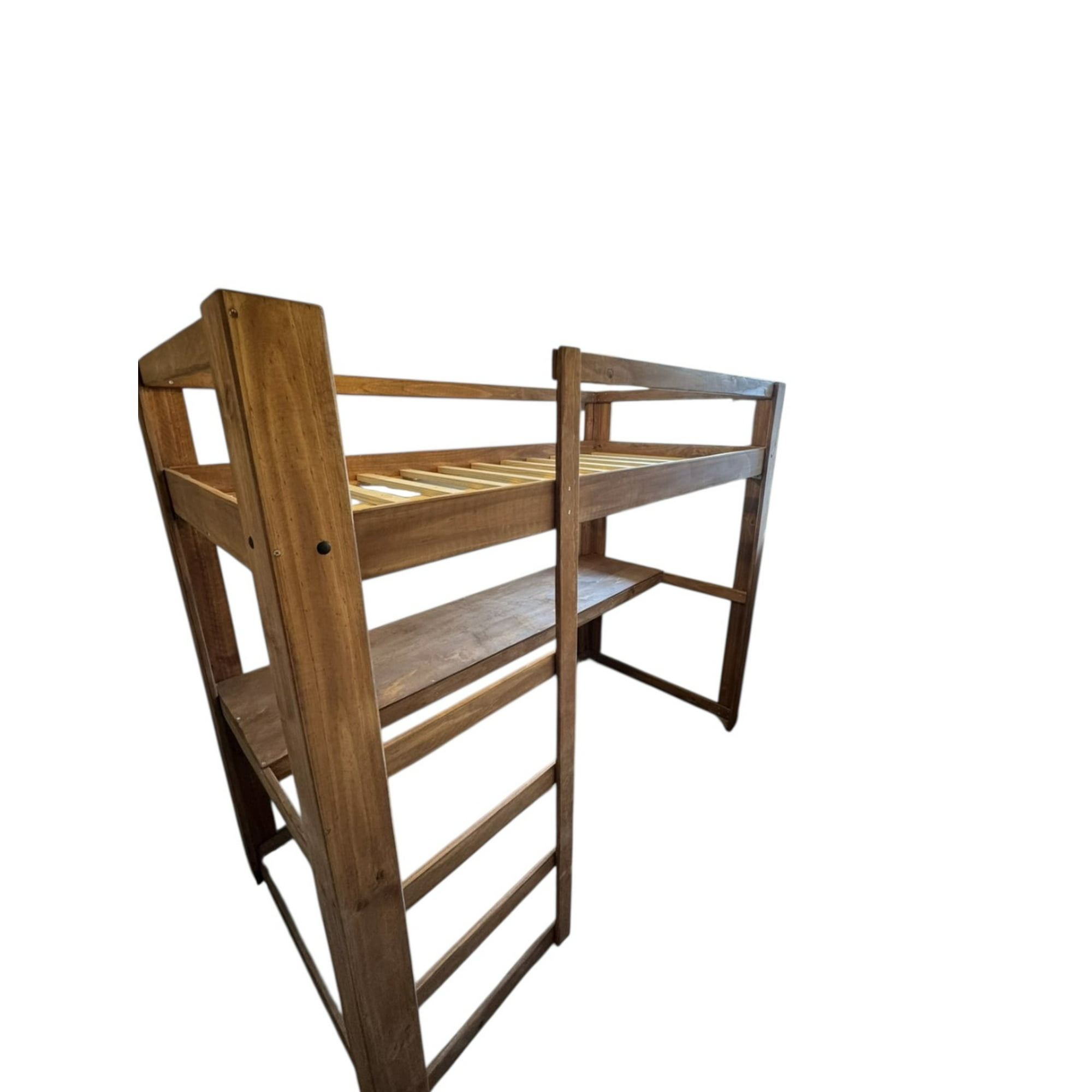 Myr - Cama Alta Con Escritorio 1 Plaza(2m Long)