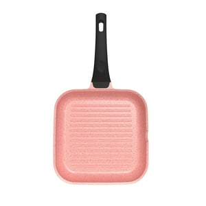 Grill Antiadherente De 28Cm Rosa Bohlier Aluminio Fundido