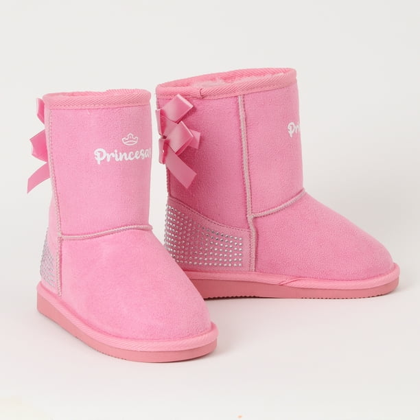 Botas con Chiporro Princesa con Lazo y Cristales Brillantes - Niña