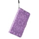 thumbnail image 4 of Funda tipo cartera FOXDOCK para iPhone 15 Plus , diseño girasol en relieve, cuero PU, cierre magnético, soporte y tarjetero, 4 of 5