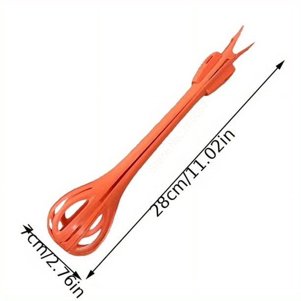 1pc Multifunctional 3 In 1 Egg Beater Milk Mixer Pasta Noodle Tongs Manual Food Clip Egg White Separation Baking Tool Cream Mixer Salad Tool Kitchen Gadgets 11.02in×2.76in