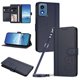 thumbnail image 1 of Funda Cartera Trébol para Motorola Moto G 2024 5G con Ranuras Tarjetas y Carga Inalámbrica Azul oscuro, 1 of 6