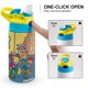 thumbnail image 4 of Rocket Power Botella de Agua con Tapa Pop Top de Un Toque, Acero Inoxidable, a Prueba de Fugas, para Deportes, Botella Infantil azul 12 oz, 4 of 6