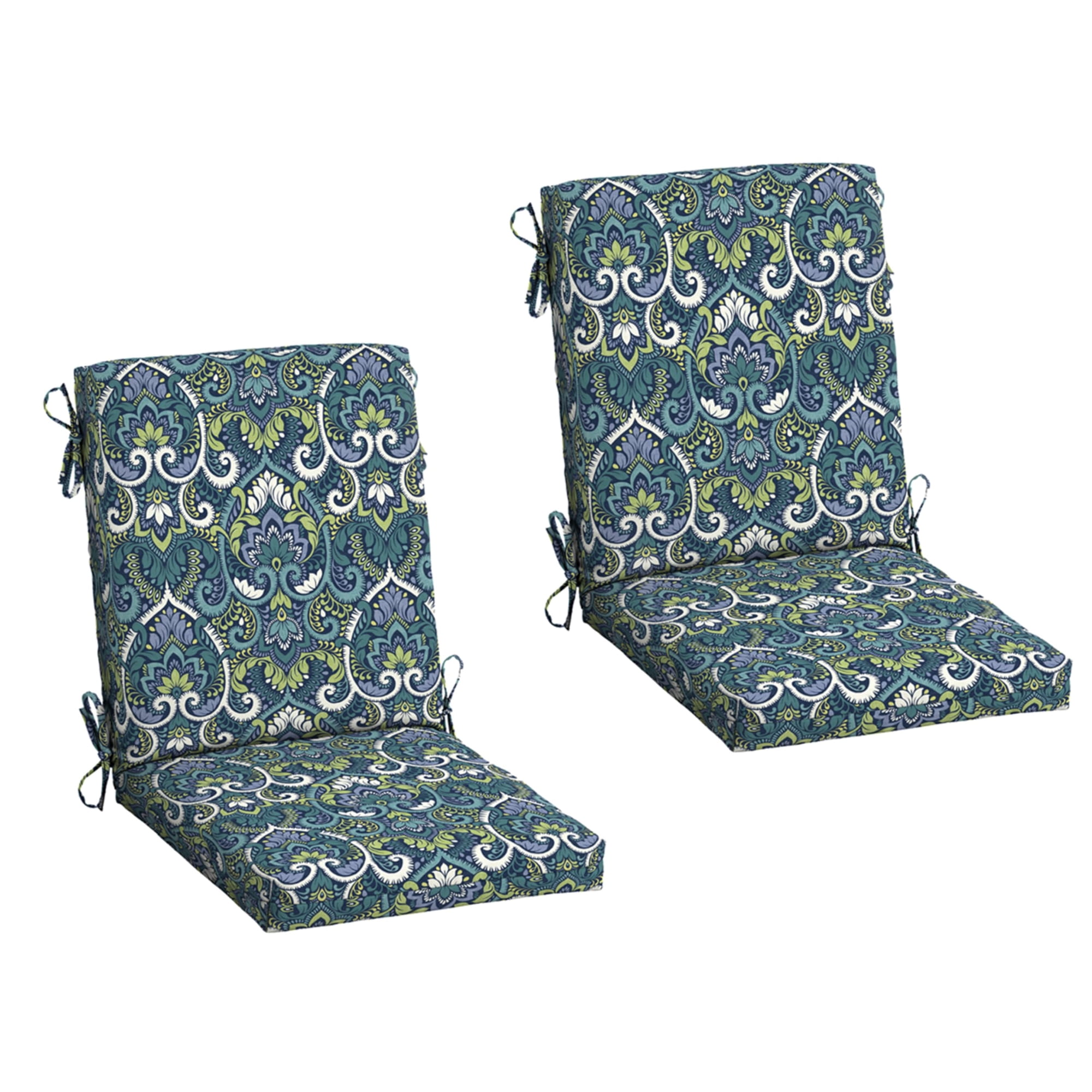 Arden Selections - Cojín Arden Para Silla De Comedor Exterior, Paquete De 2 Unidades, 20 X 44 Cm