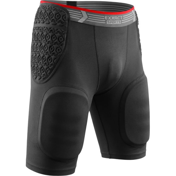 Faja de fútbol americano Exxact Sports para adulto, 5 almohadillas, negro