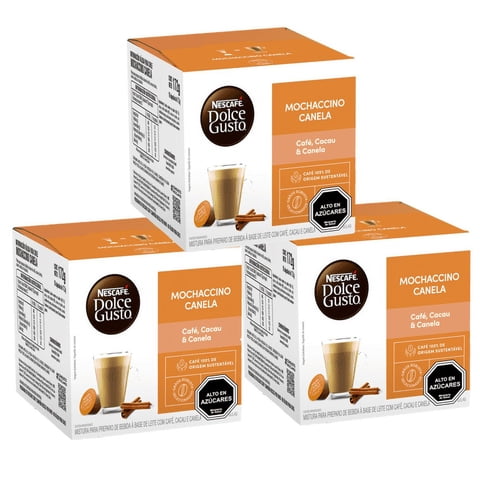 Café Nescafé Dolce Gusto Pack 3 Mocachino Canela 10 Cápsulas
