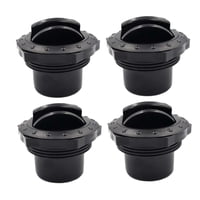 Magideal - 4 Uds Tablero De Instrumentos Aire Acondicionado Deflector Salida De Ventilación, Techo Lateral Salida De Ventilación Negra Techo Lateral Salida De