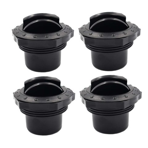 Magideal - 4 Uds Tablero De Instrumentos Aire Acondicionado Deflector Salida De Ventilación, Techo Lateral Salida De Ventilación Negra Techo Lateral Salida De