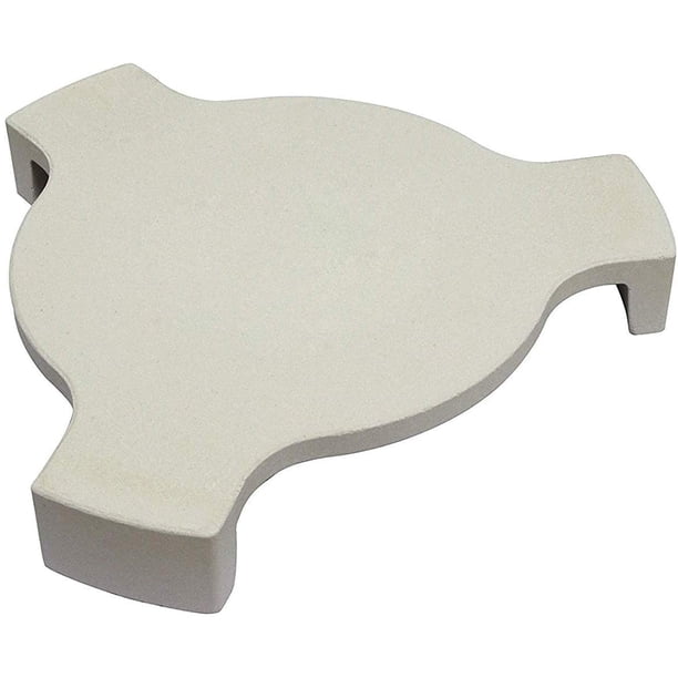 Placa deflectora de calor de cerámica, soporte para parrilla de 18" y piedra para asar