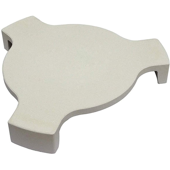 Placa deflectora de calor de cerámica, soporte para parrilla de 18" y piedra para asar