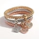 thumbnail image 3 of Fashion Jewelry Rhinestone Heart Three Combination Tricolor Bracelet Valentine's Day Gift, 3 of 5