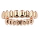 thumbnail image 2 of Parrillas Chapadas En Oro De 18 Quilates Juego De Parrilla De 8 Dientes Accesorios De Vampiro De Halloween Oro Rosa, 2 of 3