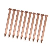 Magideal - Clavos De Cobre (Paquete De 10), Fácil Instalación, Accesorios De Ferretería, Puntas De Pizarra Resistentes, Acabado Para Techos De Árboles, Bricolaje 50Mm