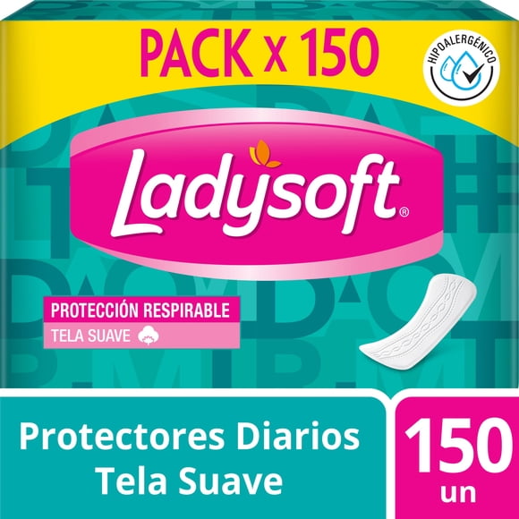Protectores Femeninos Ladysoft Diarios Clásico, 150 Un