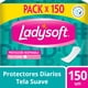 thumbnail image 1 of Protectores Femeninos Ladysoft Diarios Clásico, 150 Un, 1 of 2