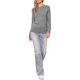 thumbnail image 2 of INSPIRE CHIC Suéter de Manga Larga Raglán para Mujeres 2025 Otoño Invierno Tejido de Punto Básico Camiseta Conjuntos L Gris, 2 of 6