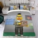 thumbnail image 4 of Bert Conjunto de sábanas temático, trío de piezas, cómodo y amigable con la piel, diseño único, regalo de decoración para el hogar para familiares, amigos y fans, 90 cm * 190 cm, 4 of 6