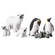 thumbnail image 3 of Figuras De Animales Coleccionables Miniaturas De Osos Polares Y Emperadores Decoraciones Para El Hogar, 3 of 5