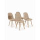 thumbnail image 4 of Comedor Mesa Warwick 100cms + 4 sillas Capitonne Velvet Beige, 4 of 4