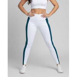 Flix Spa - Calza Mujer Algodón Nacional Tiro Alto Con Franja Lateral Alta Calidad