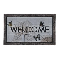 Fliperex - Alfombra Limpiapies Felpudo Alfombra De Entrada Mariposas